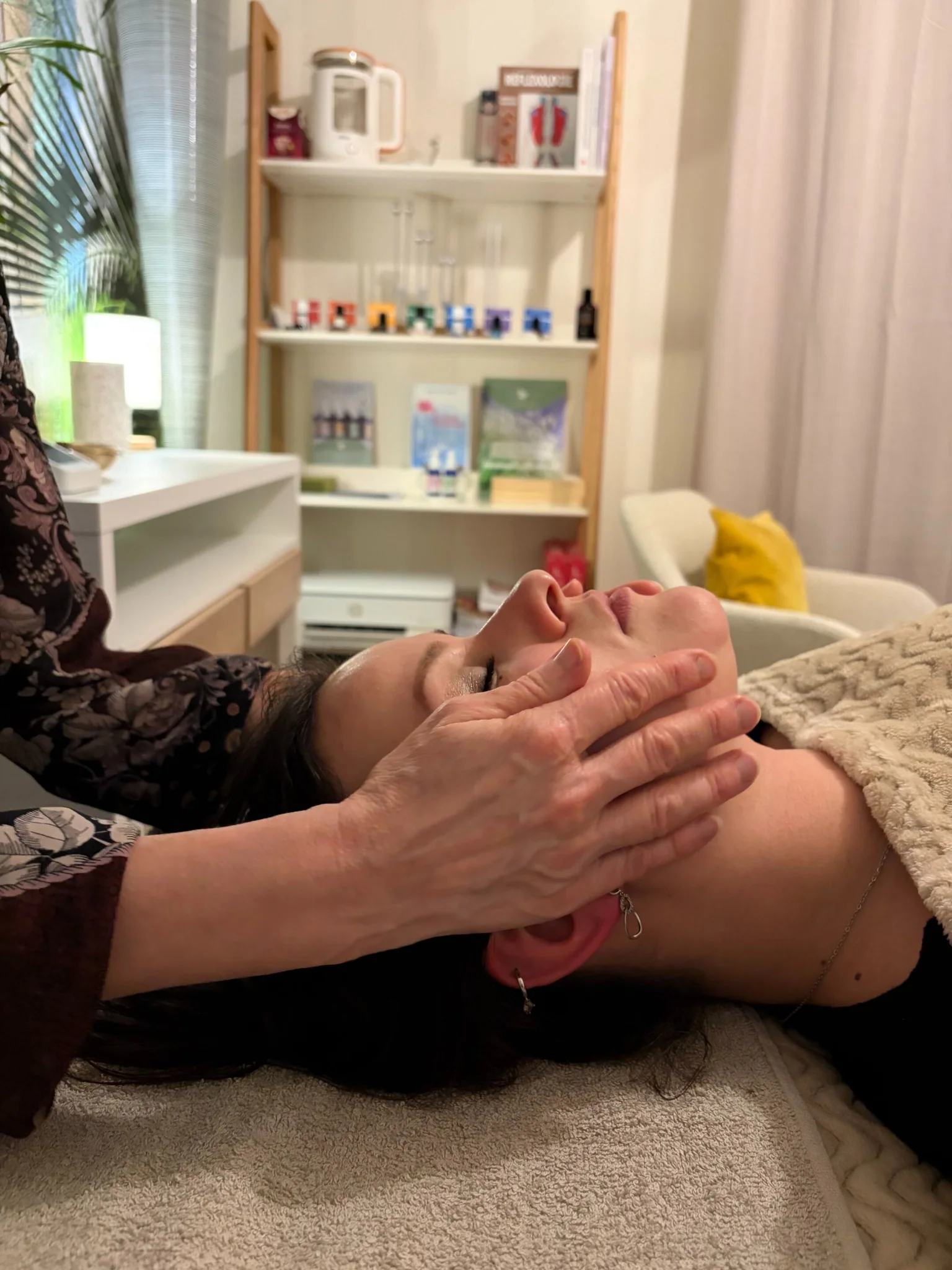 Séance douce de réflexologie du visage